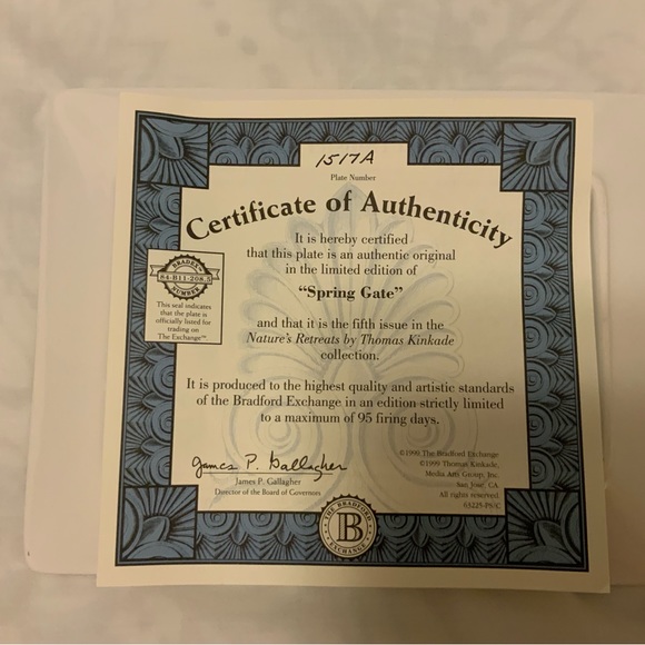 Set of 9 Thomas Kinkade - Nature’s Retreat collectible plates - Picture 15 of 16